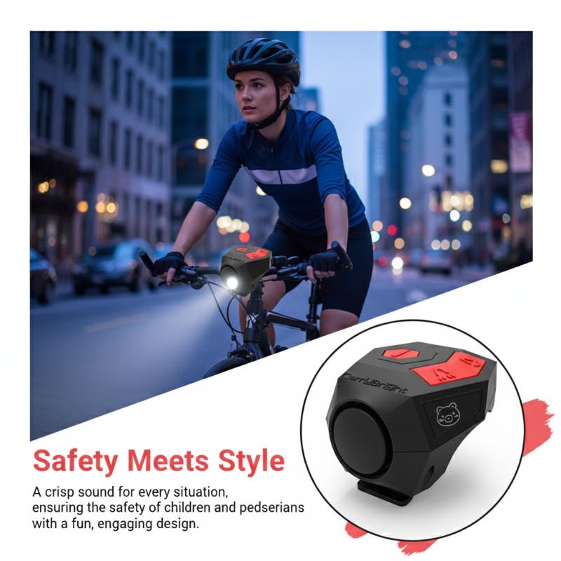 Bike Bell Electronic Loud Horn - جرس دراجة إلكتروني عالي الصوت 120