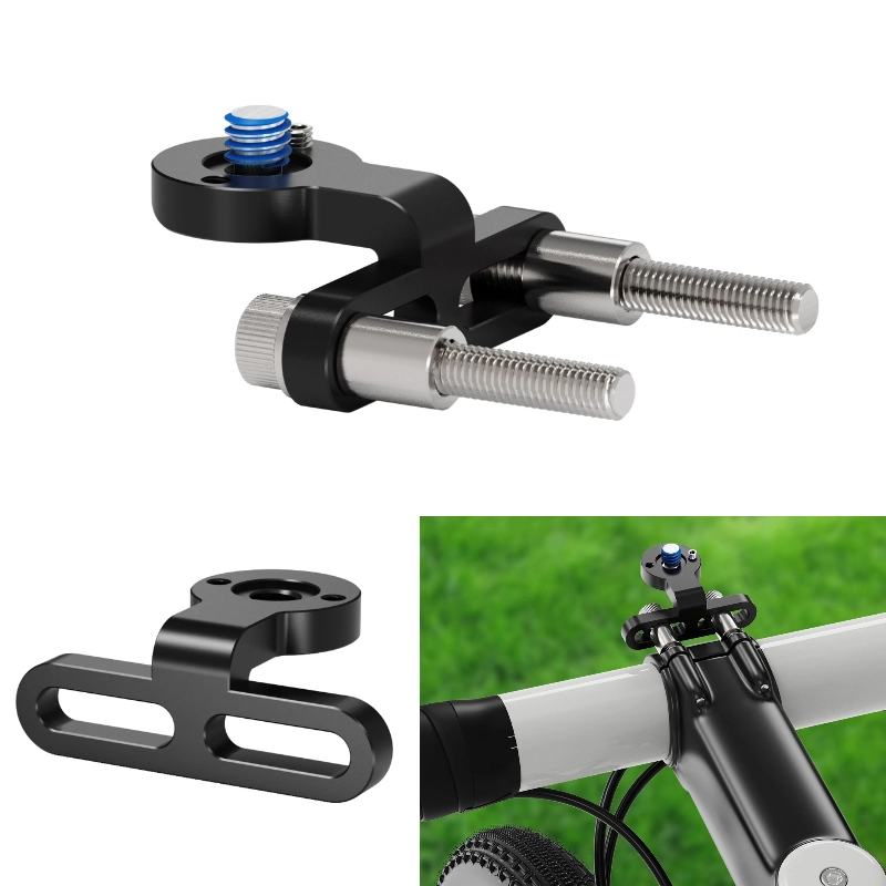 Action Camera Bike Mount Aluminum - الألومنيوم جذع دراجة جبل 1/4 Ballhead