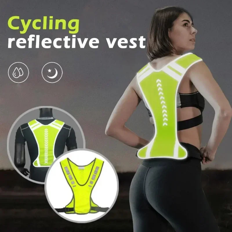 Reflective Cycling Vest High Visibility - سترة عاكسة للرؤية الليلية عالية الوضوح