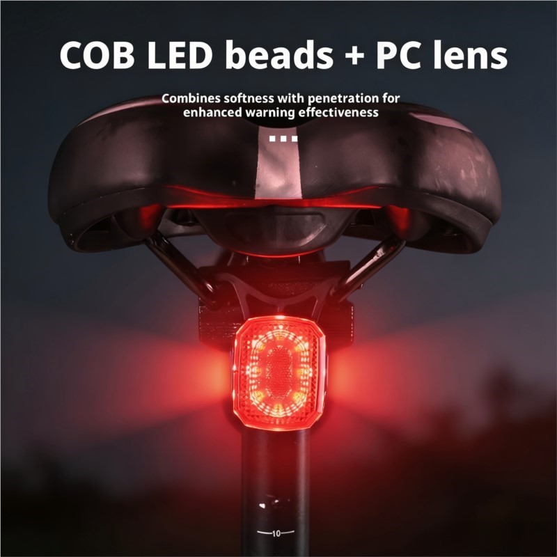 Smart Bike Brake Sensor Rear Light - ضوء خلفي ذكي للدراجة مع مستشعر