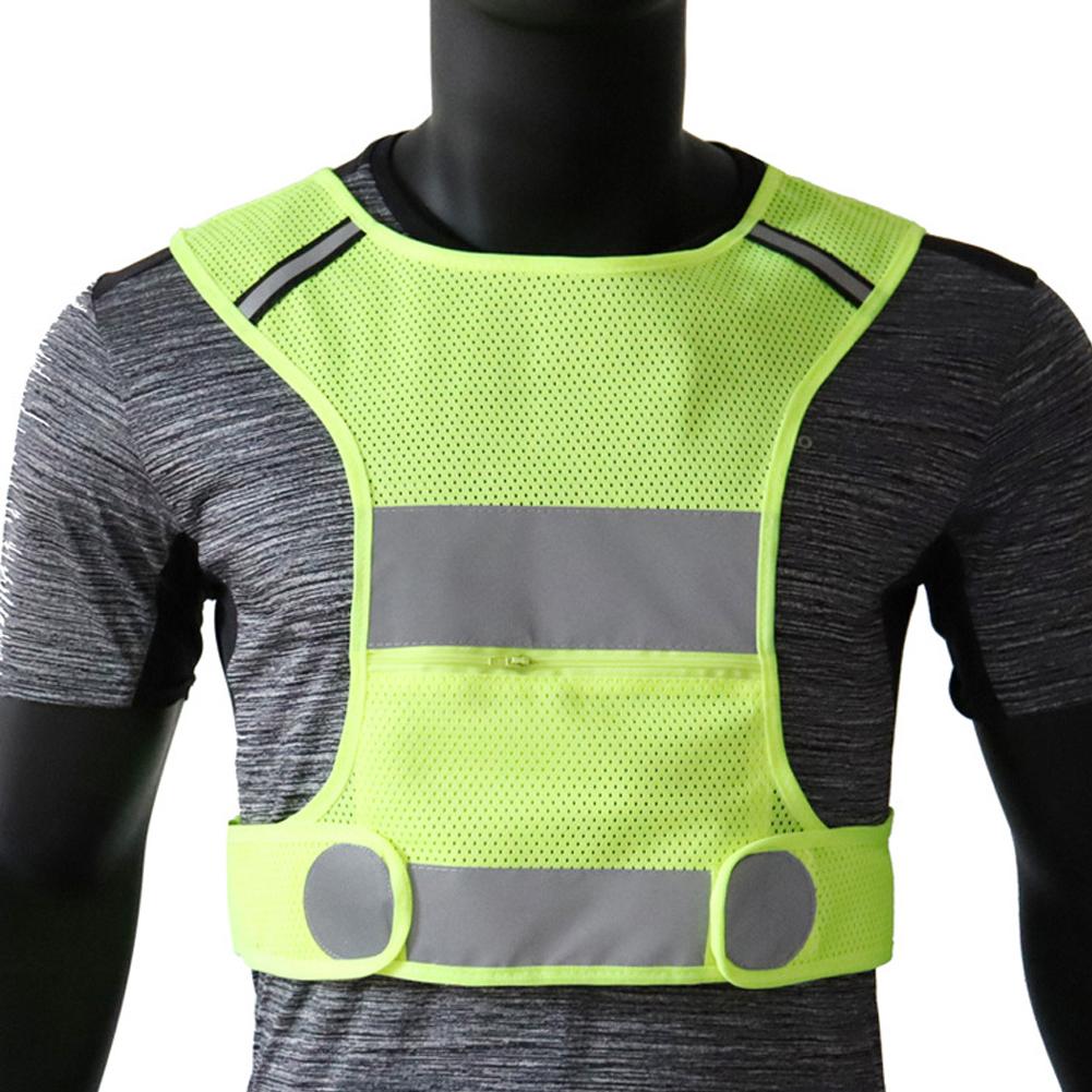 Reflective Cycling Vest High Visibility - سترة أمان خفيفة الوزن مع حزام