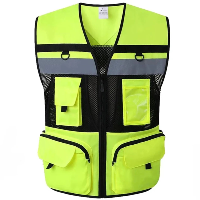 Reflective Cycling Vest High Visibility - ملابس أمان عالية الوضوح ملابس عمل