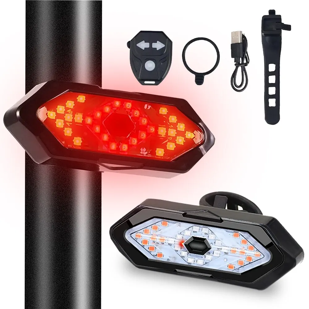Turn Signal Bike Light Wireless Remote - ضوء خلفي للدراجة مع إشارة انعطاف،