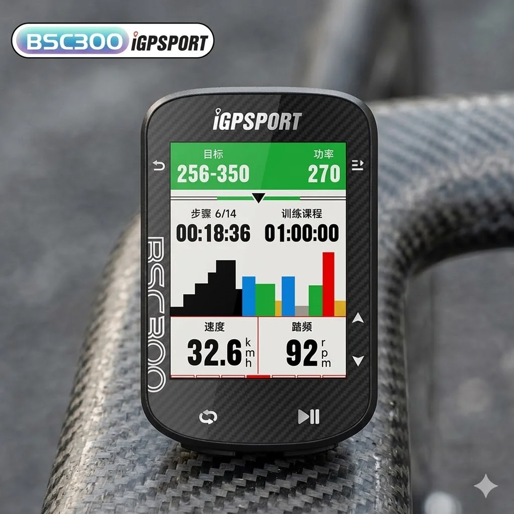 Cycling Computer Gps Wireless Color Screen - جهاز IGPSPORT BSC300T لقياس السرعة للدراجات