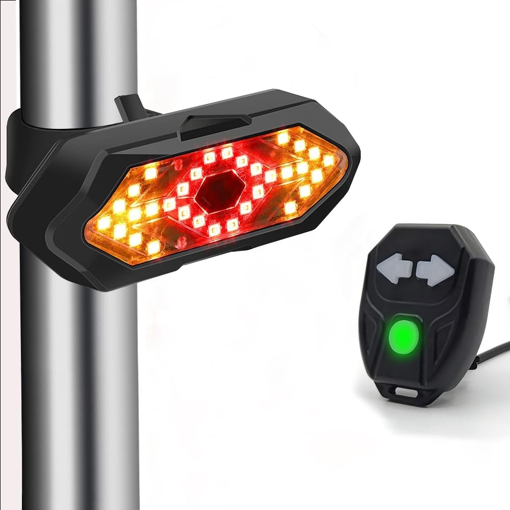 Turn Signal Bike Light Wireless Remote - ضوء خلفي للدراجة يعمل بالتحكم عن