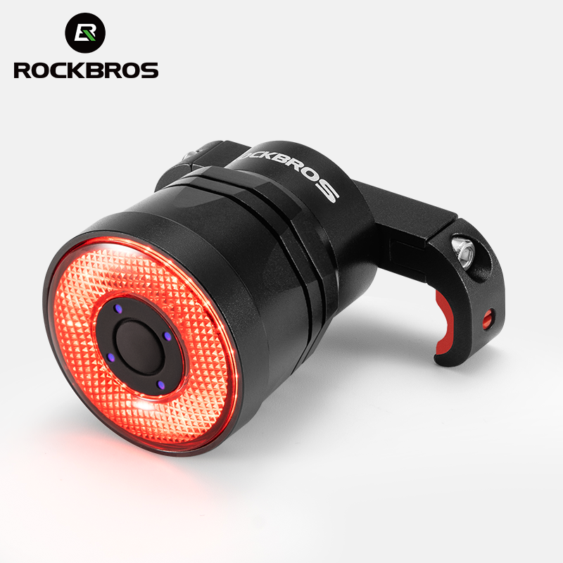 Smart Bike Brake Sensor Rear Light - ROCKBROS دراجة الذكية الخلفية ضوء سطوع
