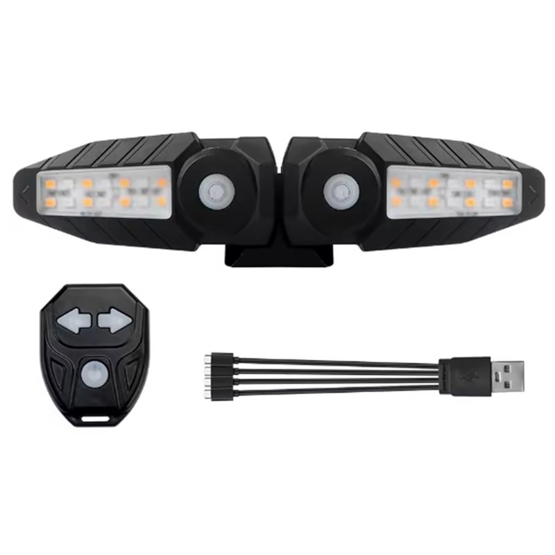 Turn Signal Bike Light Wireless Remote - مصباح إشارة الانعطاف للدراجات قابل لإعادة