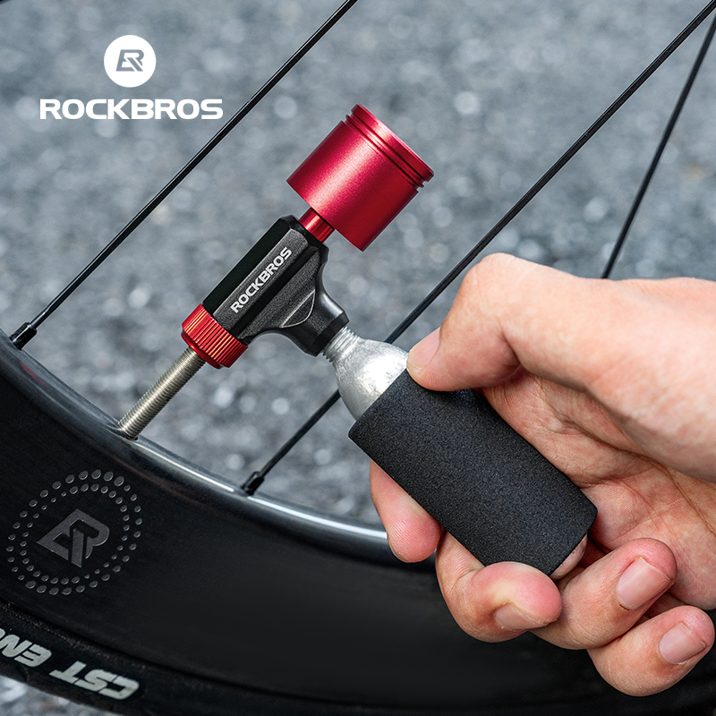 Co2 Tire Inflator Bike Repair - رأس نفخ الهواء CO2 من ROCKBROS