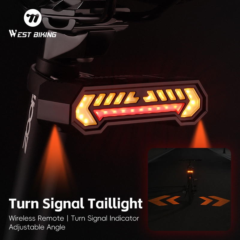 Turn Signal Bike Light Wireless Remote - ضوء خلفي للدراجة من WEST BIKING