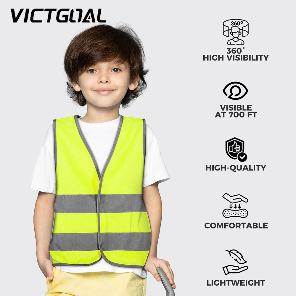 Reflective Cycling Vest High Visibility - سترة أمان للأطفال ملابس عاكسة للتدريب