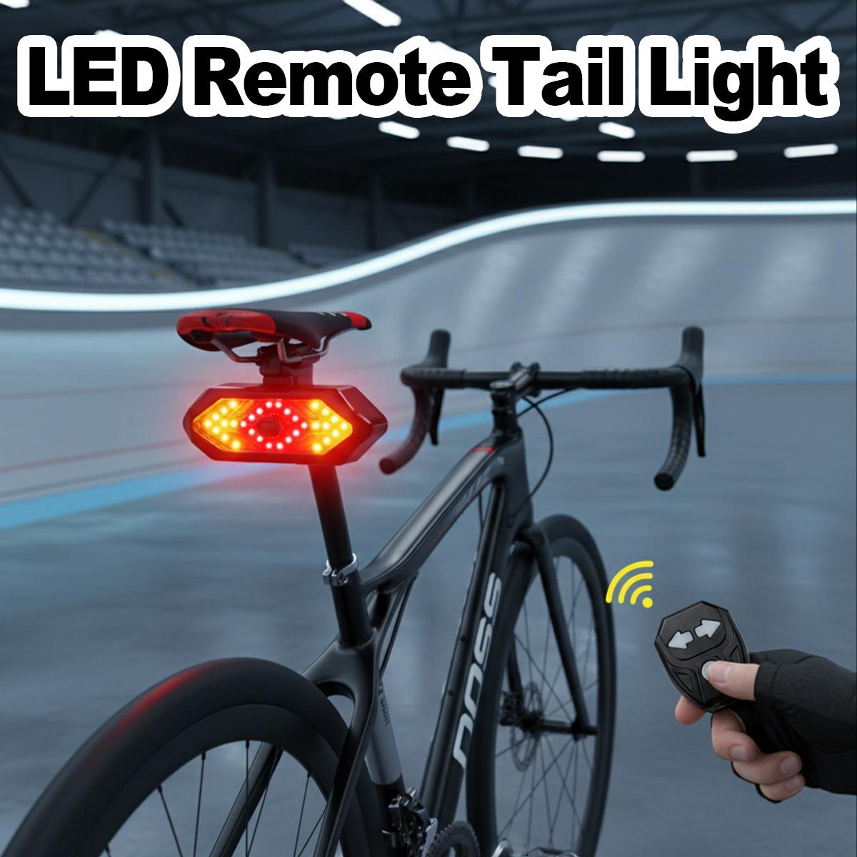 Turn Signal Bike Light Wireless Remote - ضوء خلفي لاسلكي للدراجات مع إشارة
