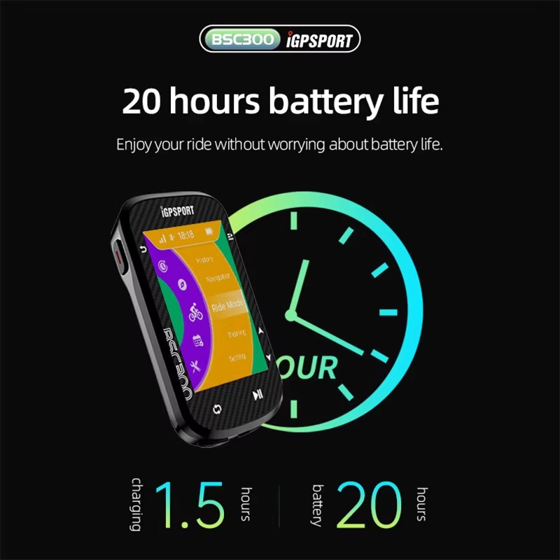 BSC300 BSC 300 دراجة نظام تحدي - مراجعة Cycling Computer Gps Wireless Color Screen وسعره