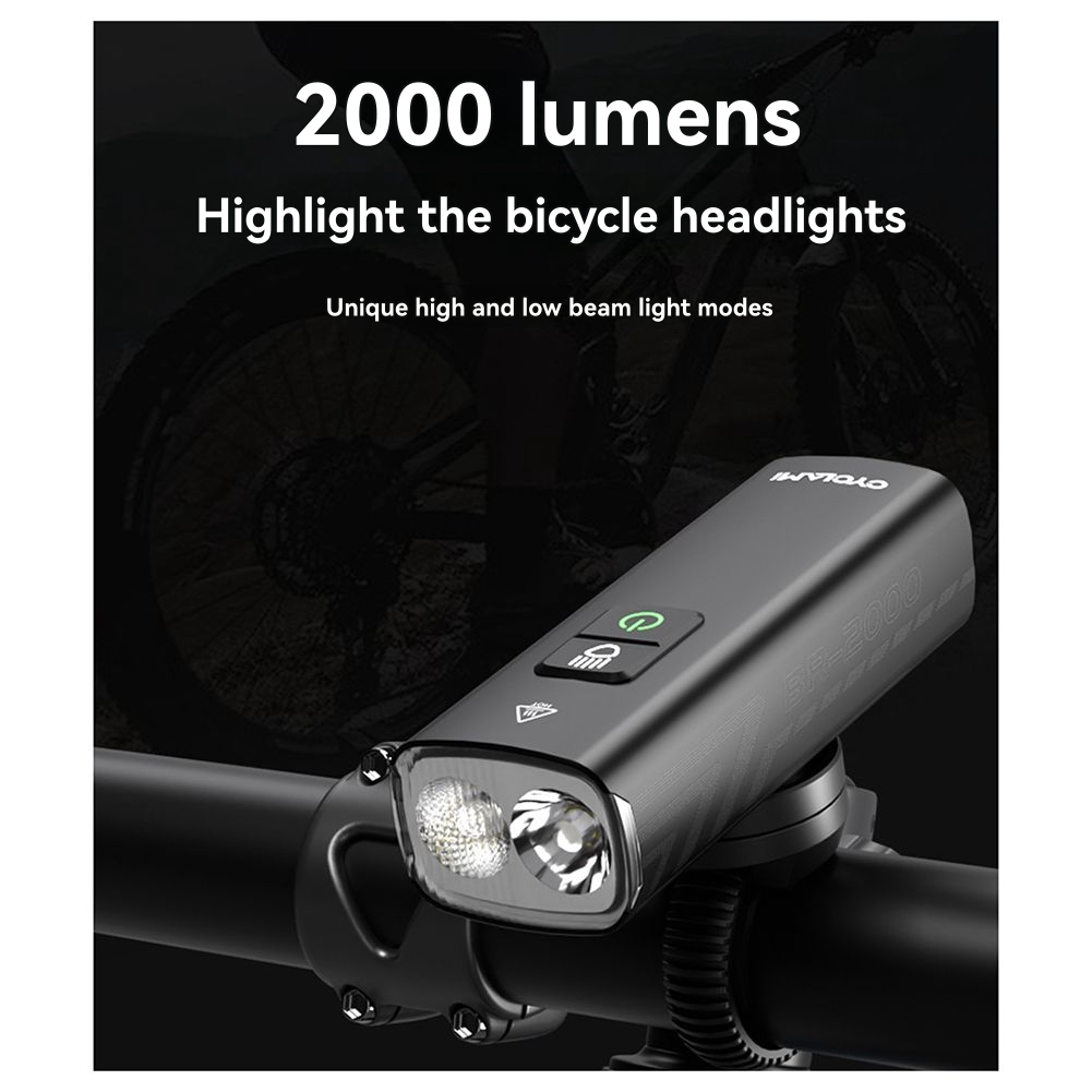 CYCLAMI LED قابلة للشحن إضاءة  - مراجعة Bike Headlight 2000 Lumens Rechargeable وسعره