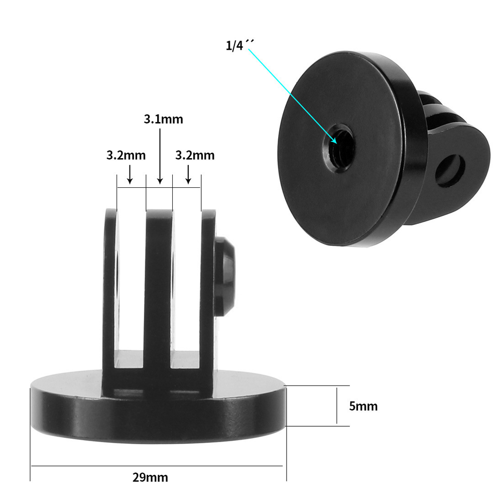 محول تثبيت ثلاثي القوائم من سب - مراجعة Action Camera Bike Mount Aluminum وسعره