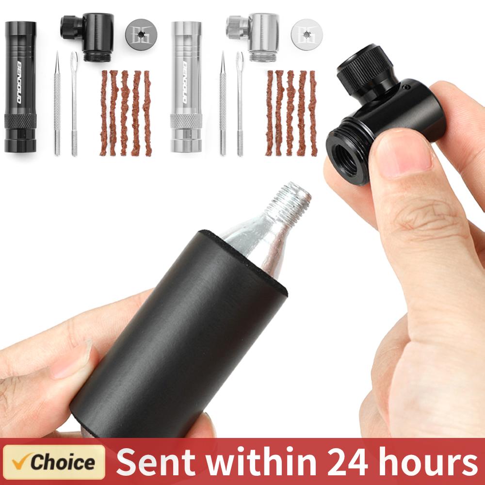 مضخة دراجة CO2 مع طقم تصليح ال - مراجعة Co2 Tire Inflator Bike Repair وسعره