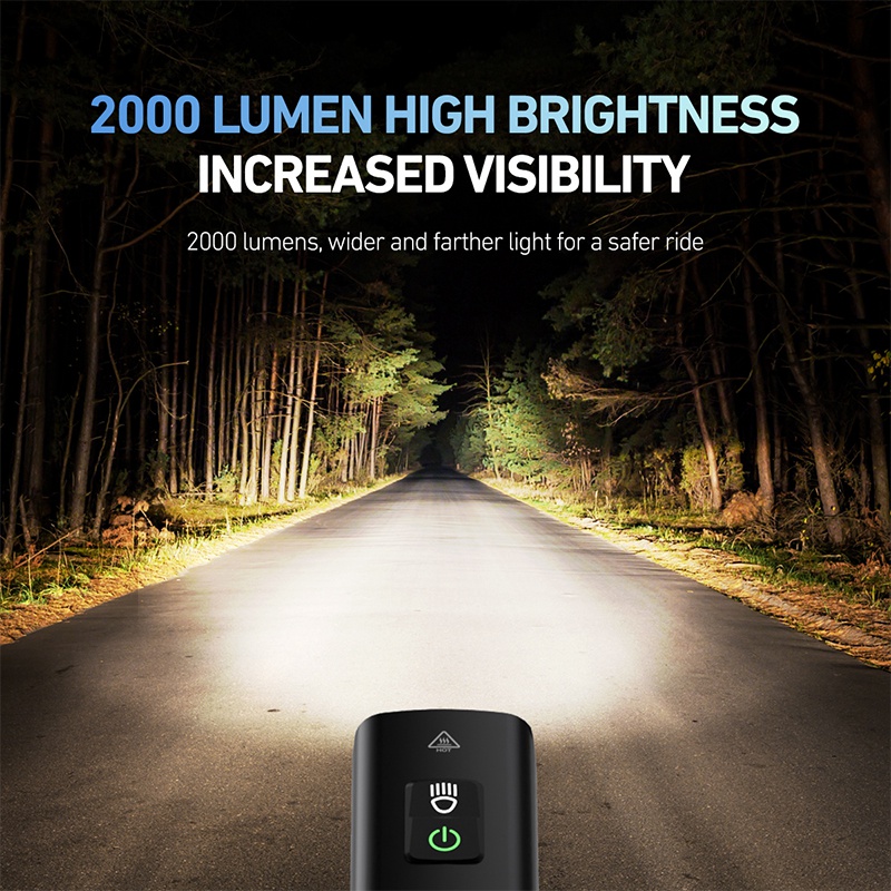 CYCLAMI إضاءة دراجة هوائية BR  - مراجعة Bike Headlight 2000 Lumens Rechargeable وسعره