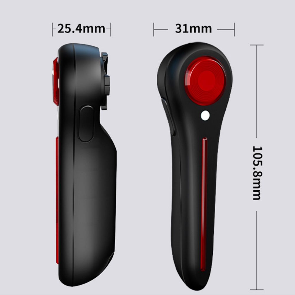 ضوء خلفي ذكي للدراجات قابل لإع - مراجعة Smart Bike Brake Sensor Rear Light وسعره
