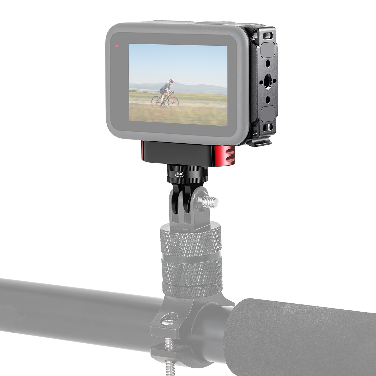 قاعدة تثبيت مغناطيسية سريعة ال - مراجعة Action Camera Bike Mount Aluminum وسعره