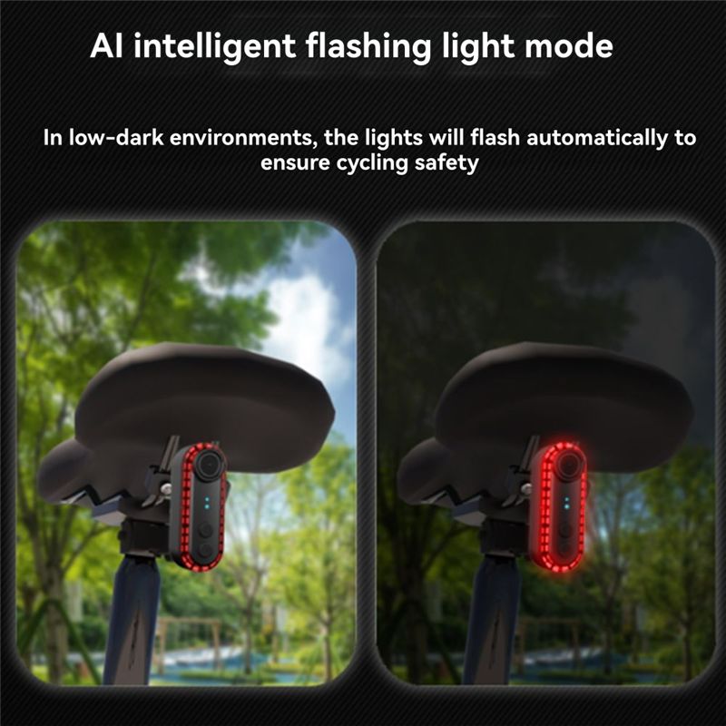 كاميرا تسجيل ضوئية خلفية للدرا - مراجعة Bike Tail Light With Camera 1080P وسعره