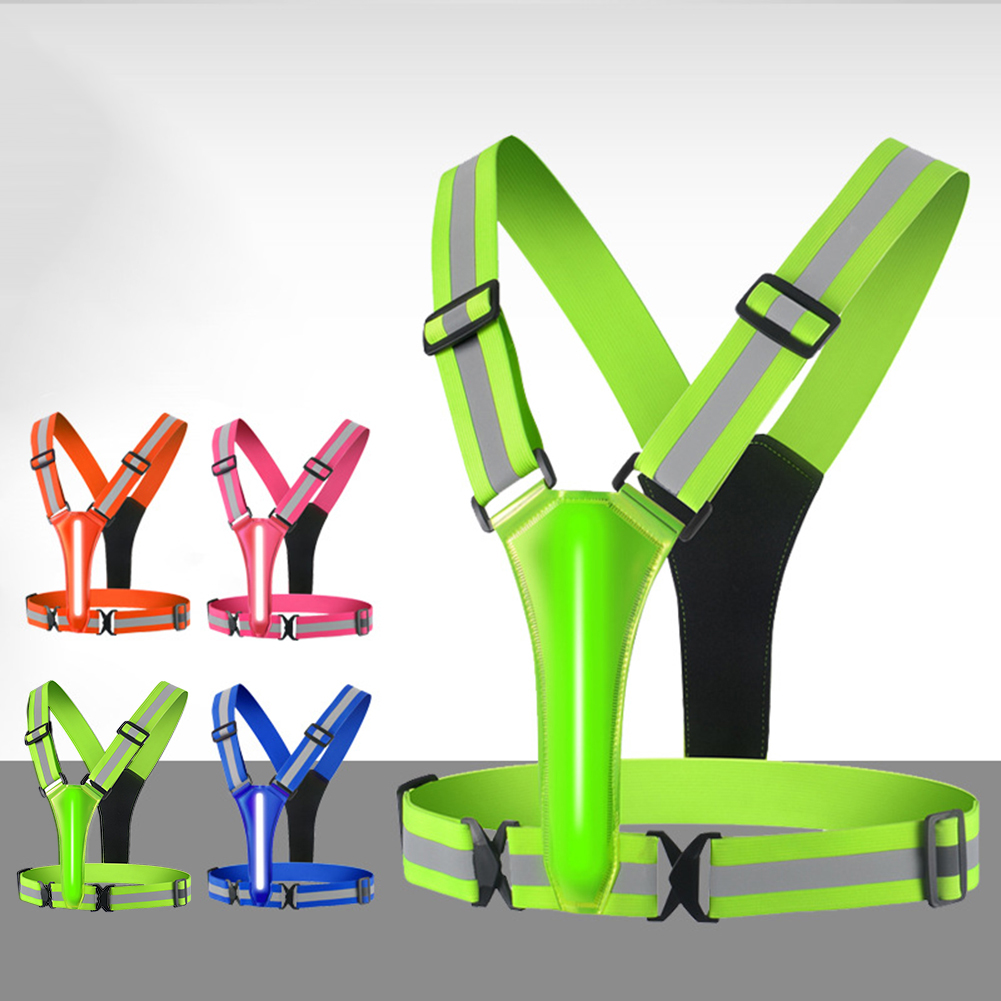 سترة ركض LED مع USB ، قابلة لإ - مراجعة Reflective Cycling Vest High Visibility وسعره