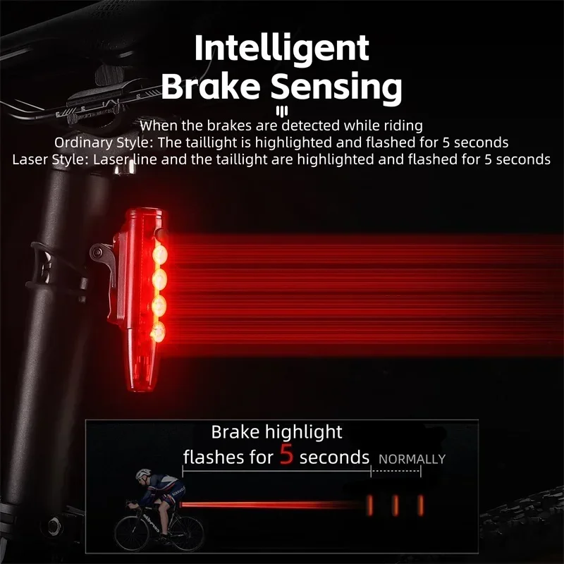 غرب ركوب الدراجات الذكية دراجة - مراجعة Smart Bike Brake Sensor Rear Light وسعره