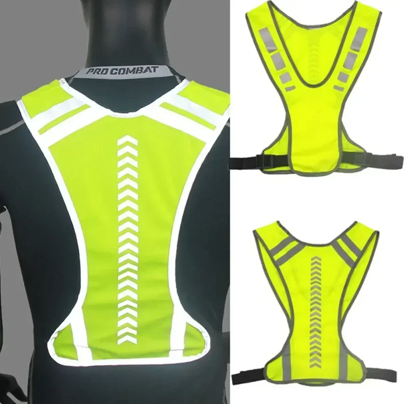 سترة عاكسة للرؤية الليلية عالي - مراجعة Reflective Cycling Vest High Visibility وسعره