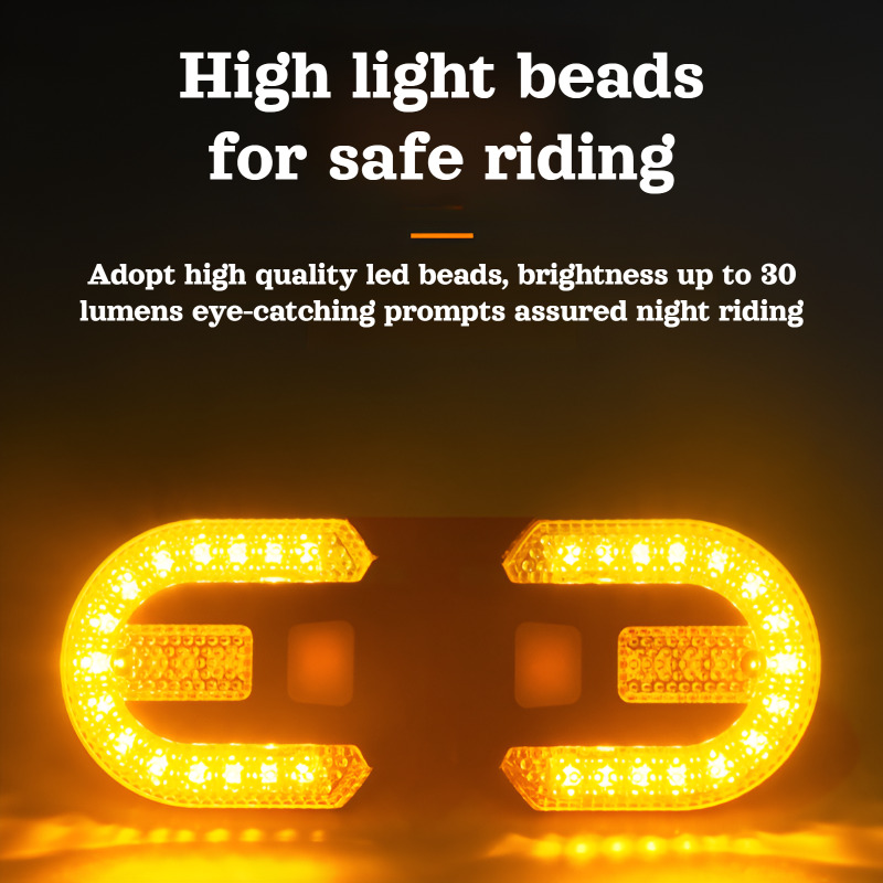 ضوء خلفي للدراجة يعمل بالتحكم  - مراجعة Turn Signal Bike Light Wireless Remote وسعره