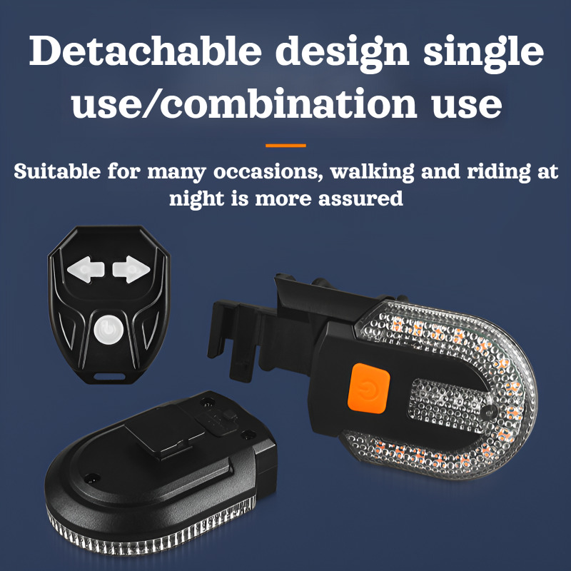 ضوء خلفي للدراجة يعمل بالتحكم  - مراجعة Turn Signal Bike Light Wireless Remote وسعره