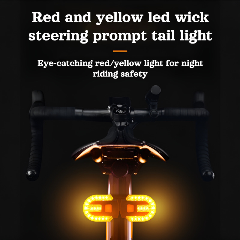 ضوء خلفي للدراجة يعمل بالتحكم  - مراجعة Turn Signal Bike Light Wireless Remote وسعره