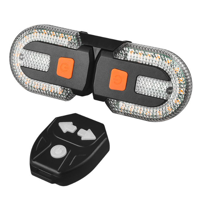 ضوء خلفي للدراجة مع إشارات انع - مراجعة Turn Signal Bike Light Wireless Remote وسعره