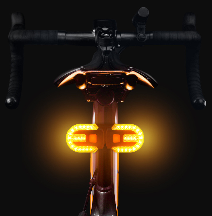 ضوء خلفي للدراجة مع إشارات انع - مراجعة Turn Signal Bike Light Wireless Remote وسعره