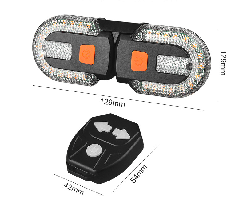ضوء خلفي للدراجة مع إشارات انع - مراجعة Turn Signal Bike Light Wireless Remote وسعره