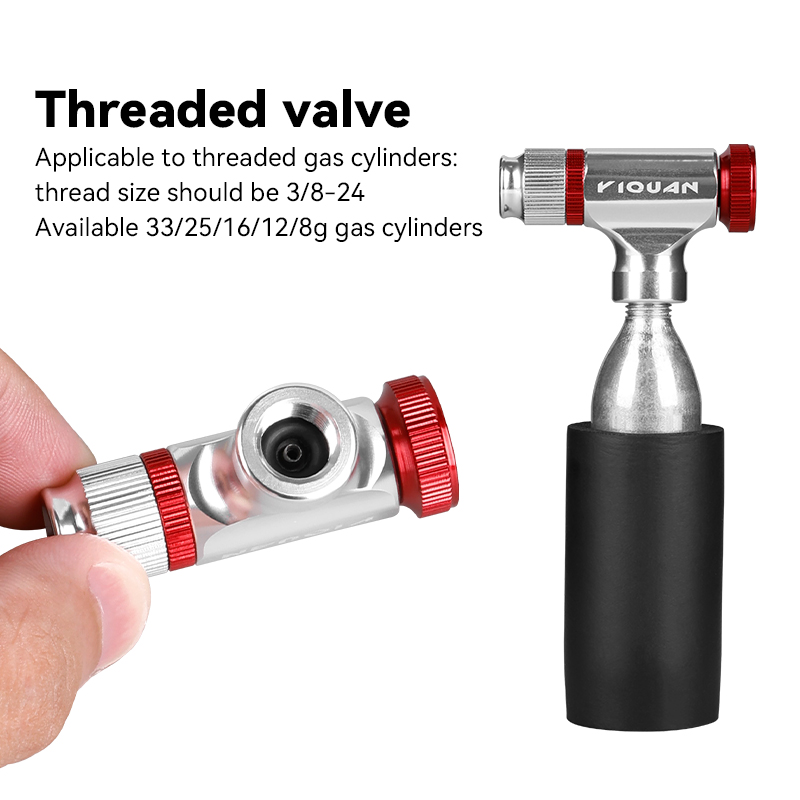 مضخة صغيرة لإطارات الدراجات ال - مراجعة Co2 Tire Inflator Bike Repair وسعره