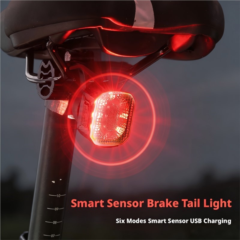 ضوء خلفي ذكي للدراجة مع مستشعر - مراجعة Smart Bike Brake Sensor Rear Light وسعره