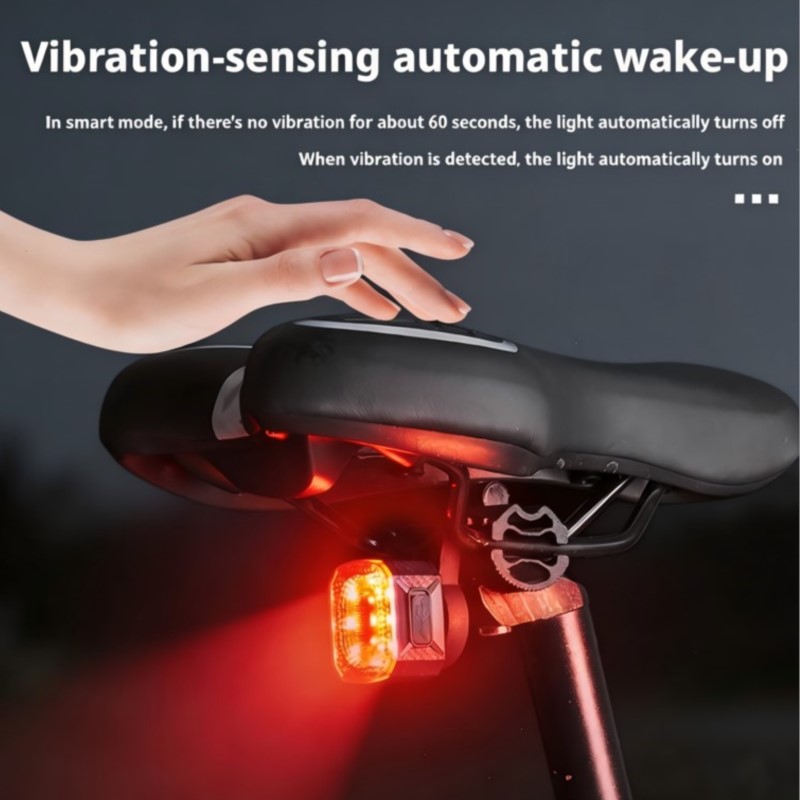 ضوء خلفي ذكي للدراجة مع مستشعر - مراجعة Smart Bike Brake Sensor Rear Light وسعره