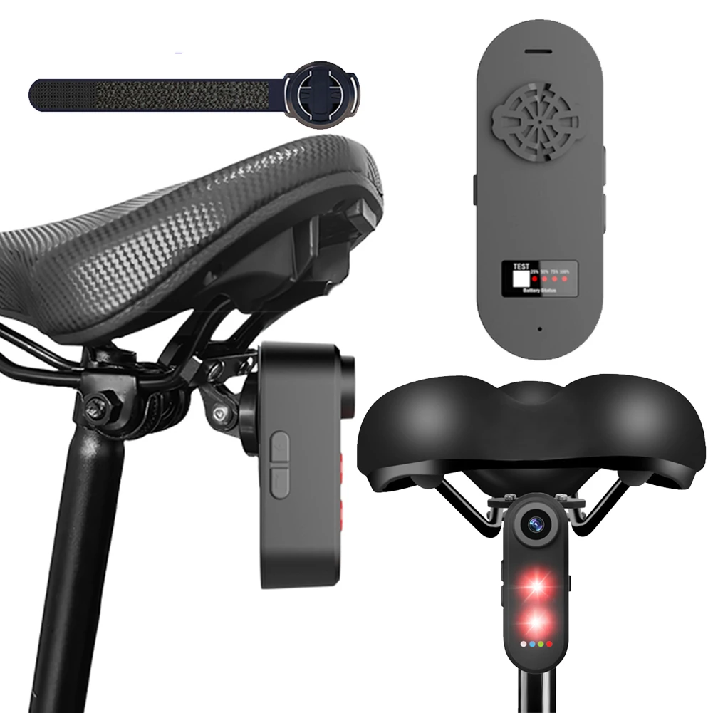 كاميرا دراجة ذكية مع ضوء خلفي  - مراجعة Bike Tail Light With Camera 1080P وسعره