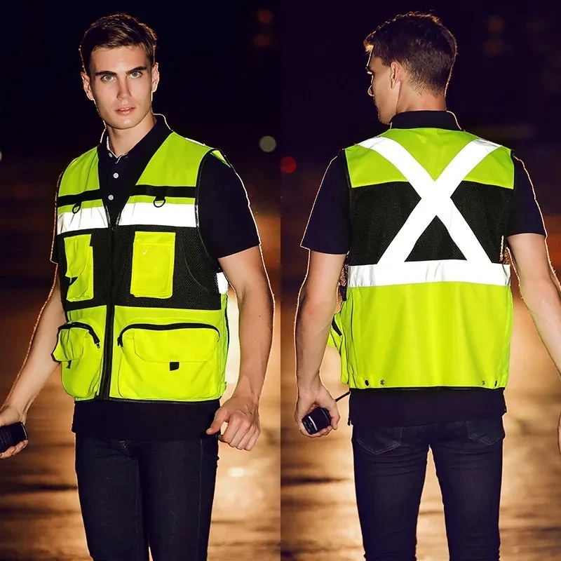 ملابس أمان عالية الوضوح ملابس  - مراجعة Reflective Cycling Vest High Visibility وسعره