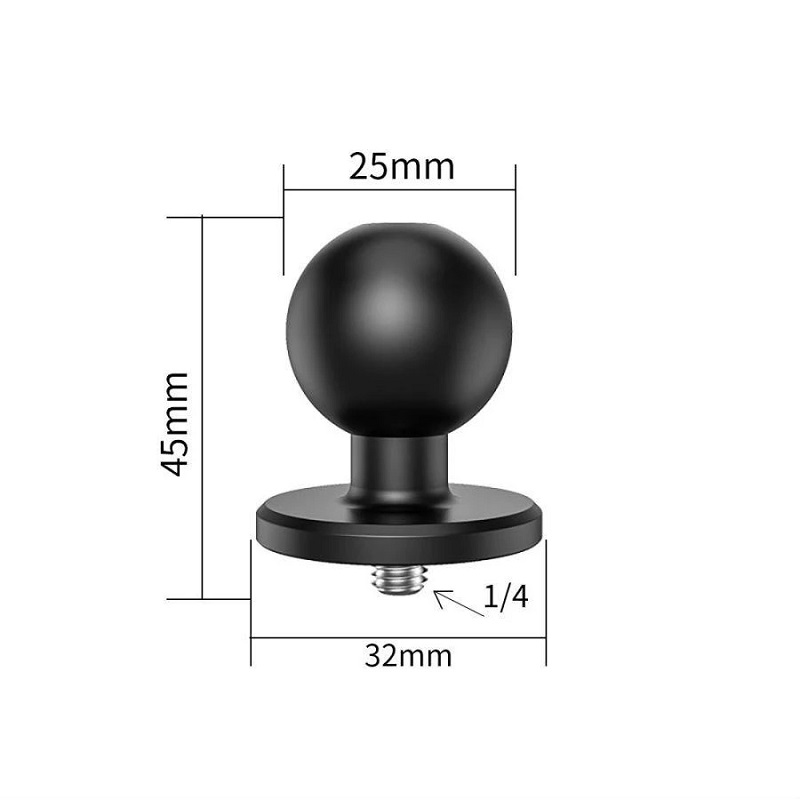 17 مللي متر/25 مللي متر 1 بوصة - مراجعة Action Camera Bike Mount Aluminum وسعره