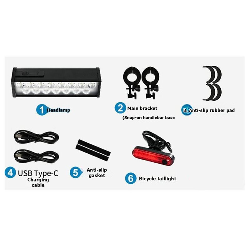 مجموعة مصابيح الدراجة A99I - م - مراجعة Bike Headlight 2000 Lumens Rechargeable وسعره