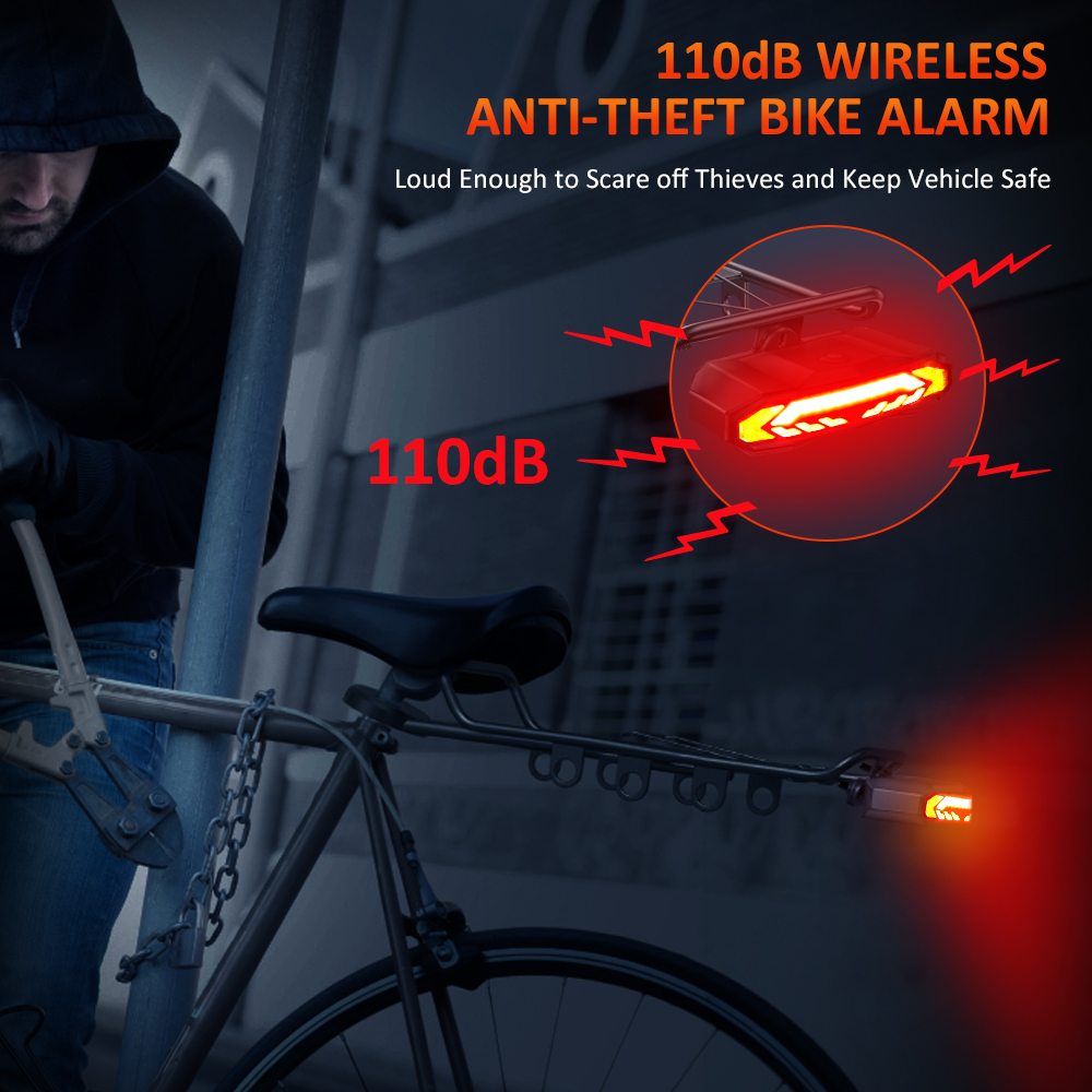 ضوء خلفي ذكي للدراجة مع إشارات - مراجعة Turn Signal Bike Light Wireless Remote وسعره