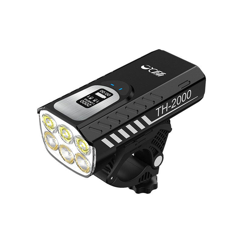 مصباح أمامي للدراجة فائق السطو - مراجعة Bike Headlight 2000 Lumens Rechargeable وسعره
