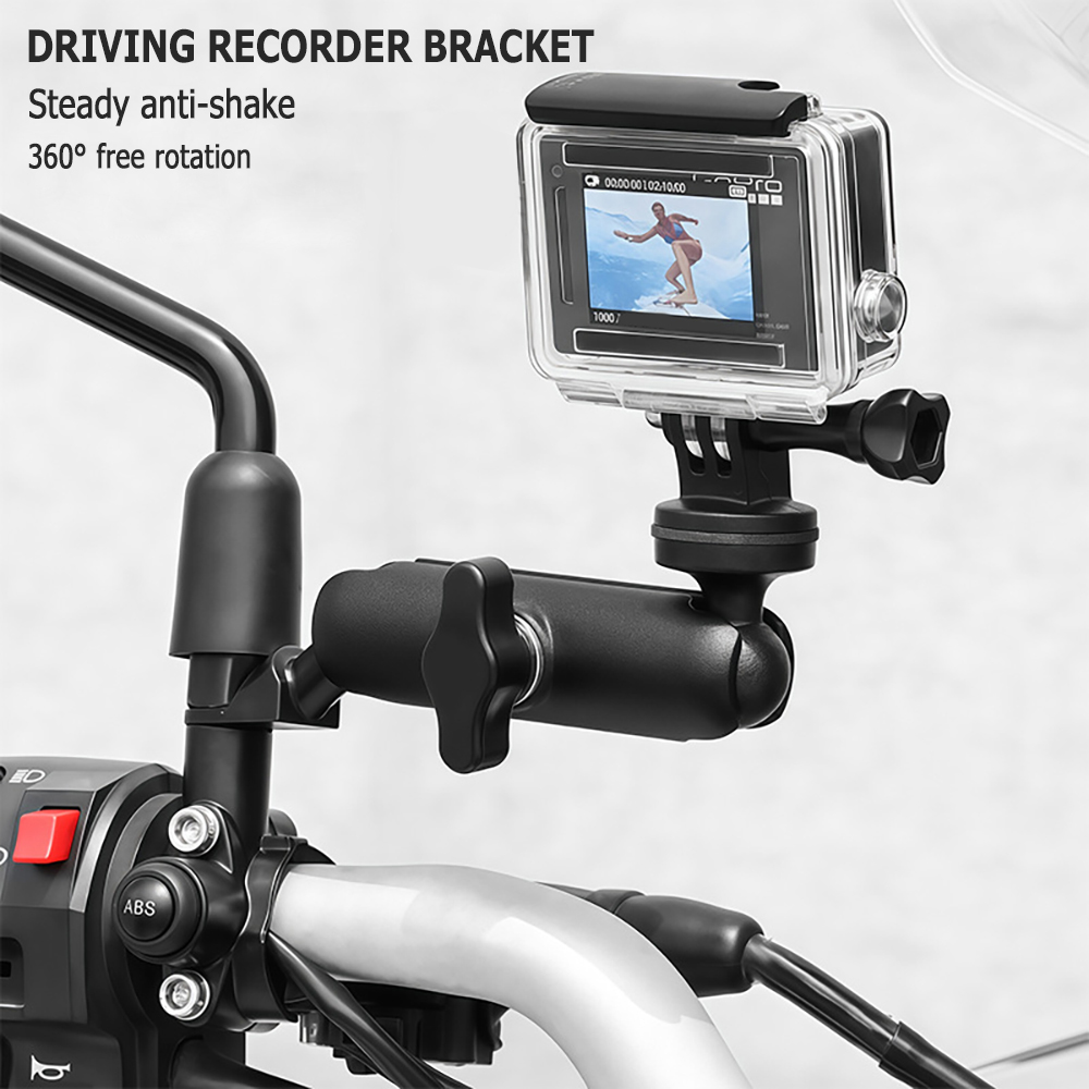 المعادن دراجة نارية دراجة حامل - مراجعة Action Camera Bike Mount Aluminum وسعره