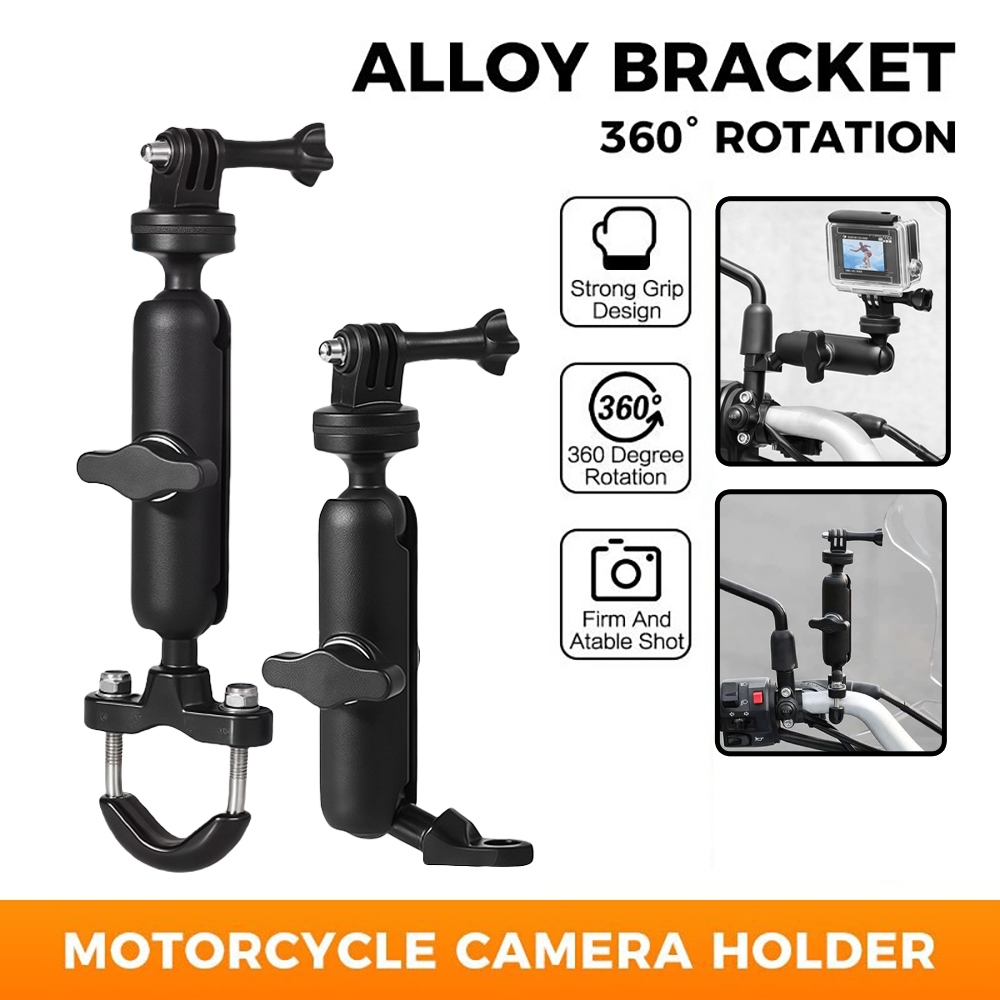 المعادن دراجة نارية دراجة حامل - مراجعة Action Camera Bike Mount Aluminum وسعره