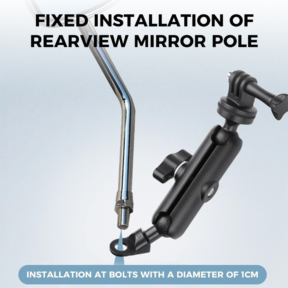 المعادن دراجة نارية دراجة حامل - مراجعة Action Camera Bike Mount Aluminum وسعره