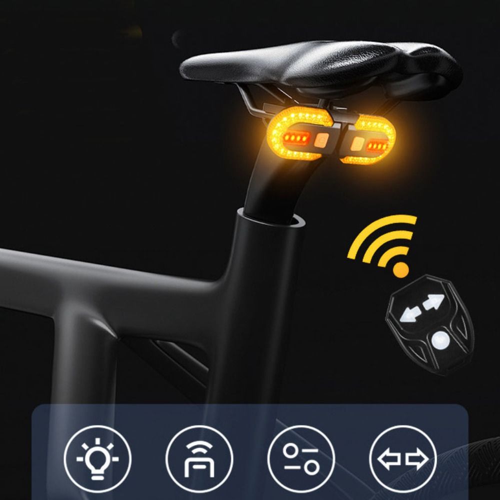 دراجة لاسلكية بدوره إشارة الضو - مراجعة Turn Signal Bike Light Wireless Remote وسعره