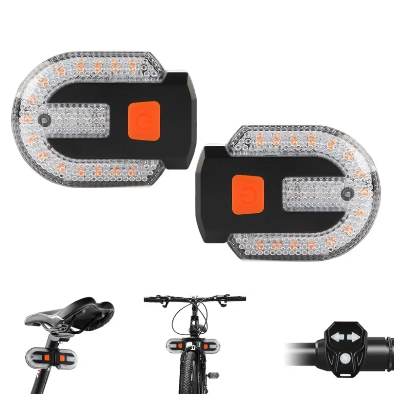 دراجة بدوره مصباح إشارة لاسلكي - مراجعة Turn Signal Bike Light Wireless Remote وسعره