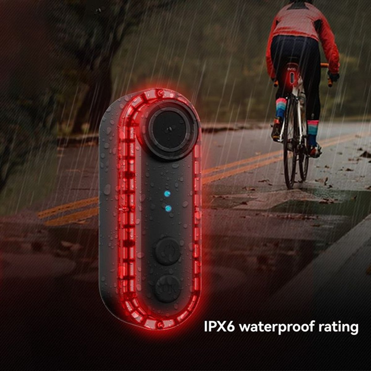N05R: كاميرا مثبتة في مصباح ال - مراجعة Bike Tail Light With Camera 1080P وسعره