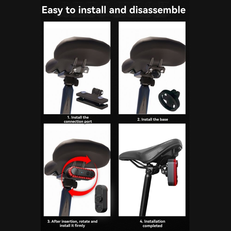 ضوء خلفي للدراجة مع كاميرا تسج - مراجعة Bike Tail Light With Camera 1080P وسعره