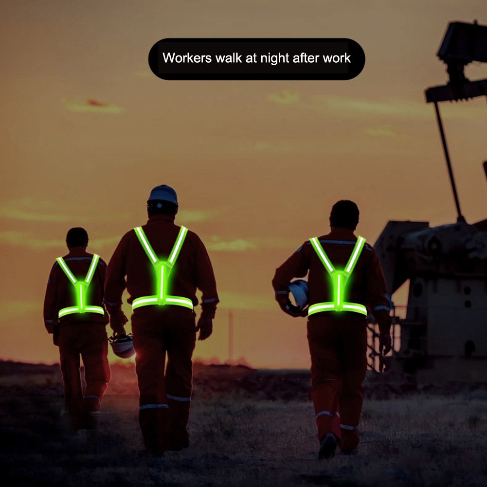 سترة جري مضيئة LED قابلة للتعد - مراجعة Reflective Cycling Vest High Visibility وسعره