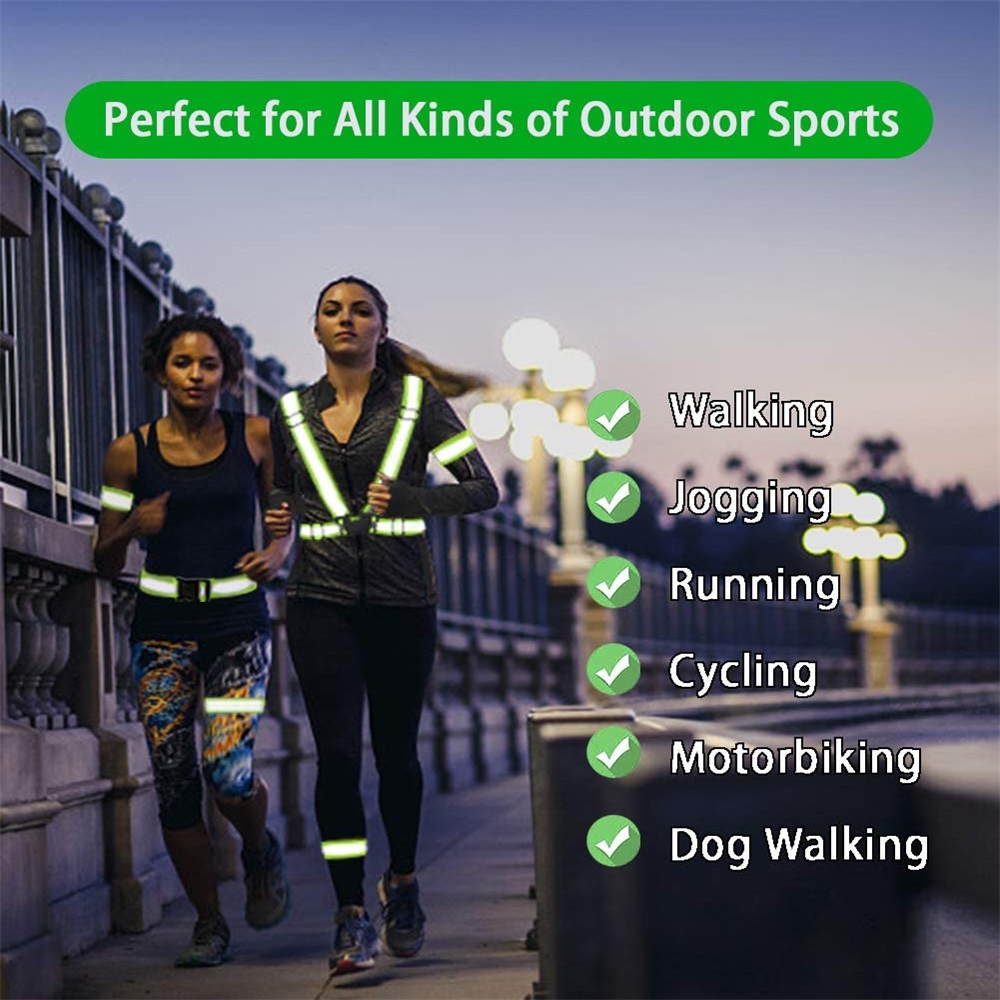 الأشرطة العاكسة ليلة العمل الأ - مراجعة Reflective Cycling Vest High Visibility وسعره